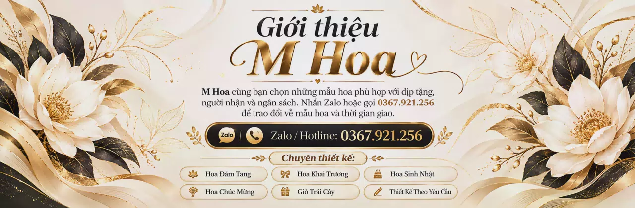 Ảnh bìa Shop hoa tươi Xã Chương Mỹ Hà Nội - Từ lời nhắn đến món hoa vừa ý
